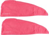 Orange85 Microvezel Handdoek Haar - Roze - 2 stuks