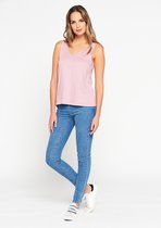 LOLALIZA Tank top met V-hals - Paars - Maat L