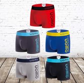 Crazy Man heren boxershorts katoen effen 5-pak -Merkloos-XXL-Boxershorts