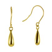 New Bling 9NBG-0447 Gouden Oorhangers - Dames - Pegel - Druppel - 8 x 3 mm - Totale Lengte 19,6 mm - 14 Karaat - Goud