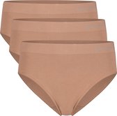 Comfortabel & Zijdezacht Bamboo Basics Belle - Bamboe Briefs (Multipack 3 stuks) Dames - Naadloos - Onderbroek - Ondergoed - Tan - XL