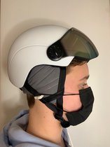 mondkapje clip voor ski helm - mondkapje ski helm houder - helm clip mondkapje
