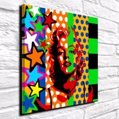 Pop Art Marilyn Monroe Poster - 90 x 90 cm Fotopapier Mat 180 gr - Popart Wanddecoratie