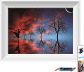 Artstudioclub®  Diamond painting volwassenen volledige bedekking  30x25cm Danser en bomen