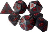 Velvet Black/red Polyhedral 7-Die Set
