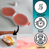 Eipocheerder- Oranje - ei pocher-  Gemakkelijk in gebruik - Brunch product- Eierkoker- Eierkraker- Eieren - Gemakkelijk in gebruik - Brunch product