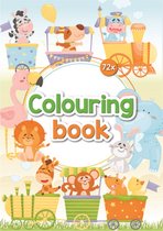 Colouring Book - Kleurboek - Dieren - Treinen - Reizen - 72 Pagina's