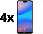 4 Stuks - Screenprotector Huawei P20 Lite