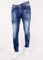 Stretch Spijkerbroek Heren Slim Fit -DC-003- Blauw