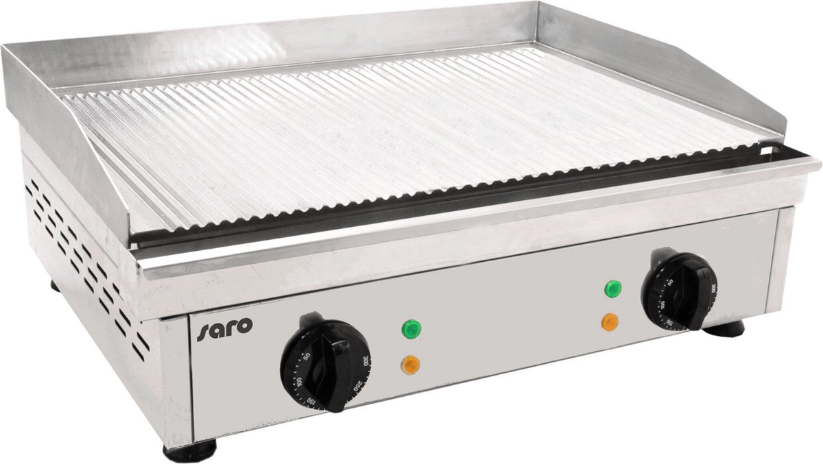 Saro Electrische Grillplaat (gegroefd) Model FRY TOP GM 610 R 172-3210 - Horeca
