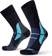 Lot de 2 paires de chaussettes de randonnée Enfuse WALK Chaussettes de marche Merino avec eucalyptus - Noir / Bleu - Taille 35-38