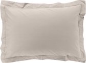 Livetti Oxford Kussenssloop Kussenhoes 50x70cm Katoen Beige