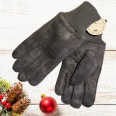 Winter handschoenen COMFORTO van BellaBelga met warme pels  - voor dames en heren - grijs