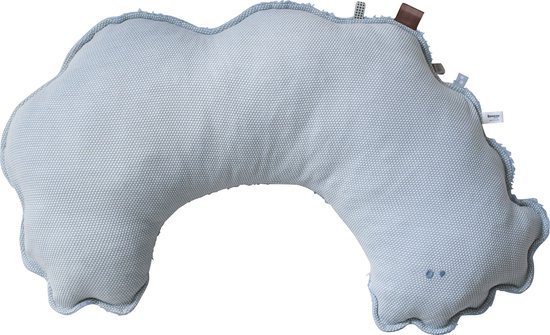 Voedingskussen - Snoozebaby Organisch Voedingskussen Afritsbare Hoes - Fresh Blue