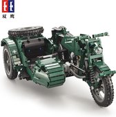 Cada World War II Military Motorcycle - Motor, leger, legervoertuig - Cada C51021W - Compatible met de bekende merken - Motoren, accu, afstandsbediening - DIY - 629 onderdelen