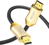 Sounix HDMI Kabel 2.1 - 8K@60Hz -  3 meter Gold Plated - Ethernet - HDMI naar HDMI - Goud