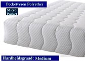 Aloe Vera - Eenpersoons Matras - MICROPOCKET Polyetherschuim SG30 7 ZONE 23 CM  - Gemiddeld ligcomfort - 90x220/23
