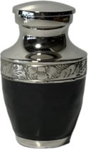 Mini urn Silver Black