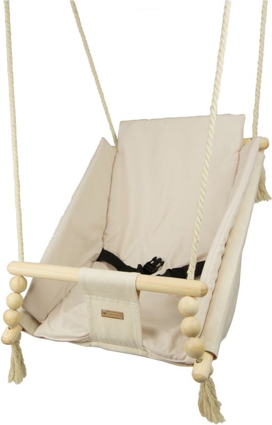 Babyschommel - voor binnen - crème - tot 20 kg van Bubaba — afbeelding 3