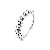 Anxiety Ring - Stress Ring - Fidget Ring - Anxiety Ring For Finger - Draaibare Ring Dames - Spinning Ring - Spinner Ring - Zilver 925 - (16.00 mm / maat 50)