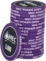 MEC Poker Open Chips 5.000 paars (25 stuks)
