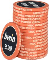 MEC Poker Open Chips 25.000 oranje (25 stuks)