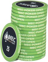 MEC Poker Open Chips 25 groen (25 stuks)