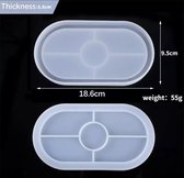 2 Siliconen mallen - Siliconen mal epoxy - Bakje mal - Siliconen bakje