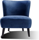 Retro fluwelen fauteuil