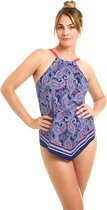 Amoena BeAttractive Tankini Top BeAttractive TA C0579 C0579 - hearty blue/paisley kiss - maat 38C