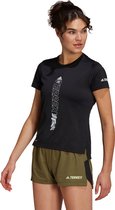 adidas Agravic Trail Shirt Dames - sportshirts - zwart - maat XS