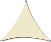 Compleet pakket: NC outdoor schaduwdoek driehoek 3.6m Wit met RVS Bevestigingsset en Buitendoekreiniger
