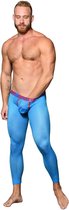 Andrew Christian - Almost Naked Mesh Legging Blauw - Maat XL - Sportlegging - Heren Legging