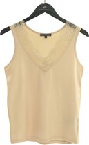 Tramontana Top V-Neck Lace Butter - M