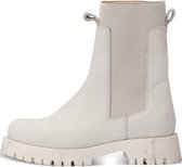 Babouche Dames Nubuck Chelsea Boots / Enkellaarsjes / Damesschoenen - Off White - Maat 38