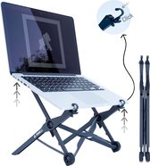 ERGORILLA®  Dubbel Lift PLUS - Laptop Stand - Snel Opvouwbaar - Hoogte Verstelbaar - Geselecteerd & Goedgekeurd door Ergonomische Experts