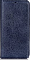 Xiaomi Redmi Note 8 Hoesje - Mobigear - Cowboy Serie - Kunstlederen Bookcase - Blauw - Hoesje Geschikt Voor Xiaomi Redmi Note 8