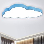 BFYLIN Led-plafondlamp, 64 W, dimbaar, wolken, plafondlamp, woonkamer, slaapkamer, keuken, verlichting, energiebesparend, licht, blauw wolken 64 W dimbaar)