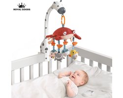 foto van RG® 3-in-1 Muziekmobiel - Boxmobiel - Muziekmobiel baby - Mobiel baby - Projector baby - Projector sterrenhemel