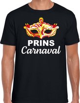 Prins carnaval fun t-shirt heren zwart - Brabant carnaval verkleedkleding 2XL