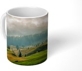 Mok - Groen Zwitsers landschap - 350 ML - Beker - Uitdeelcadeautjes