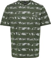 ONLY & SONS ONSMAUP REG STRIPE AOP SS TEE CS  Heren T-shirt - Maat M