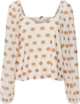 Vero Moda VMKAE D1 LS V-NECK MESH TOP Dames Top - Maat XS