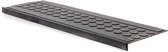Trapmat rubber | 5 stuks | Lengte: 75 cm | Breedte: 25cm | Antislip voor traptreden | Noppen motief