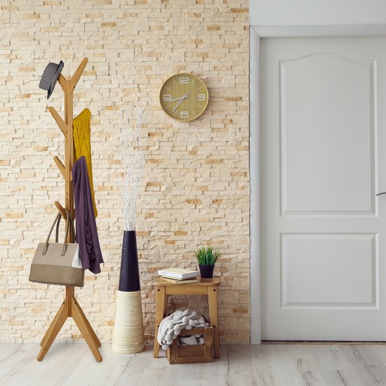 kapstok staand boom - 8 haken - 181,5 x 53 x 53 cm - garderobe - bamboe — afbeelding 3