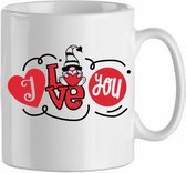 Mok 'Gnome sweet gnome' | Gnome| Valentijn | Valentine | Kadootje voor hem| Kadootje voor haar | Liefde