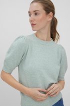 Vero Moda Trui Vmdoffy Ss O-neck Puff Blouse Ga 10262849 Jadeite Dames Maat - S