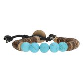 Bela Donaco Armband Basic B8 – Turquoise – Kokos