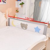Bedhekje Voor Kinderen - 180cm - Barrière - Bed Veiligheidshek Voor Baby & Peuter - Bedrail - Bedrand - Bedhek - Valbescherming