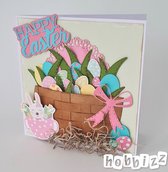 Kit Happy Easter - Hobbizz - Vrolijk Pasen - Stansen en  Knipvel - Paas kaarten - decoraties - scrapbook